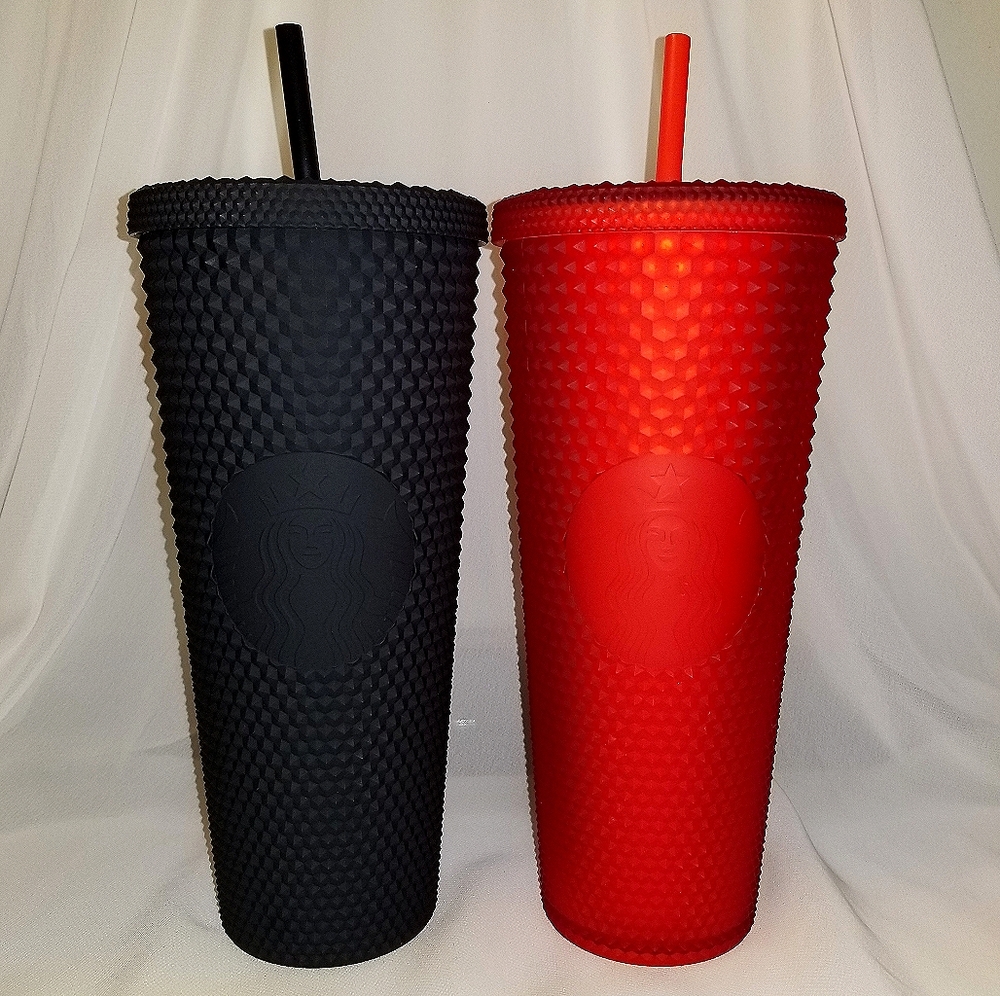 Starbucks Limited Edition Black Red Studded Cup